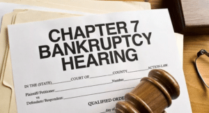 a paper titled Chapter 7 Bankruptcy Hearing